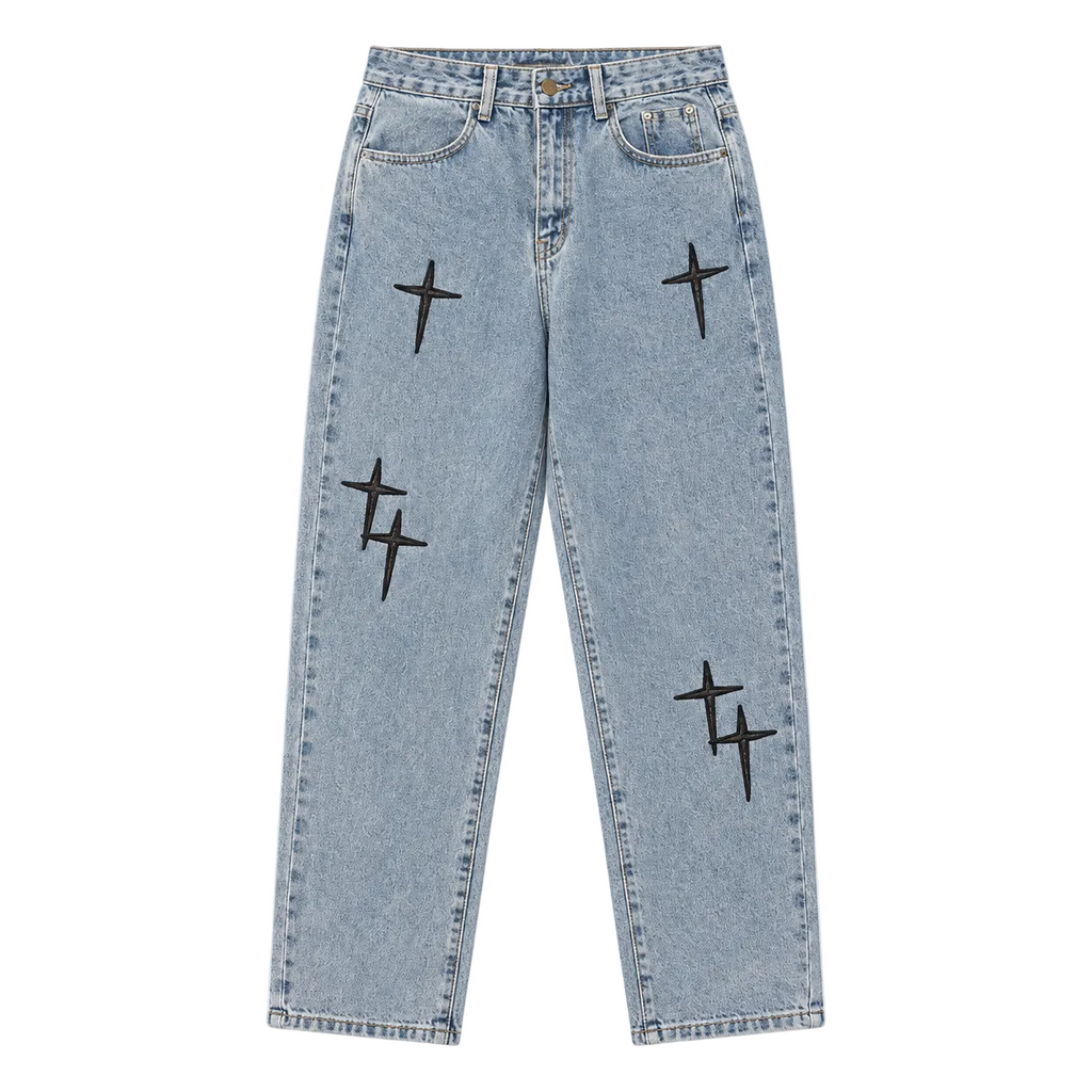 Star Print Jeans
