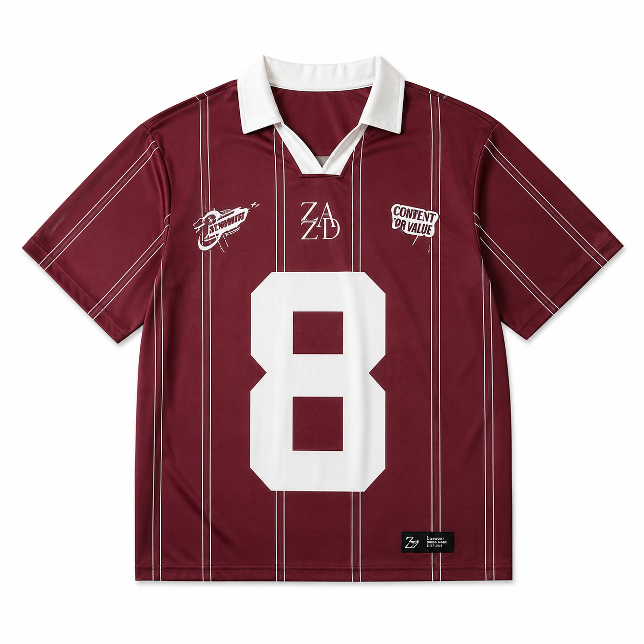 Sommer Damen Neues Nr. 8 Oversize Kurzarm T-Shirt Street Y2K Mode Freizeit Sport Jersey Herren Buchstabenbedrucktes Polo-Shirt