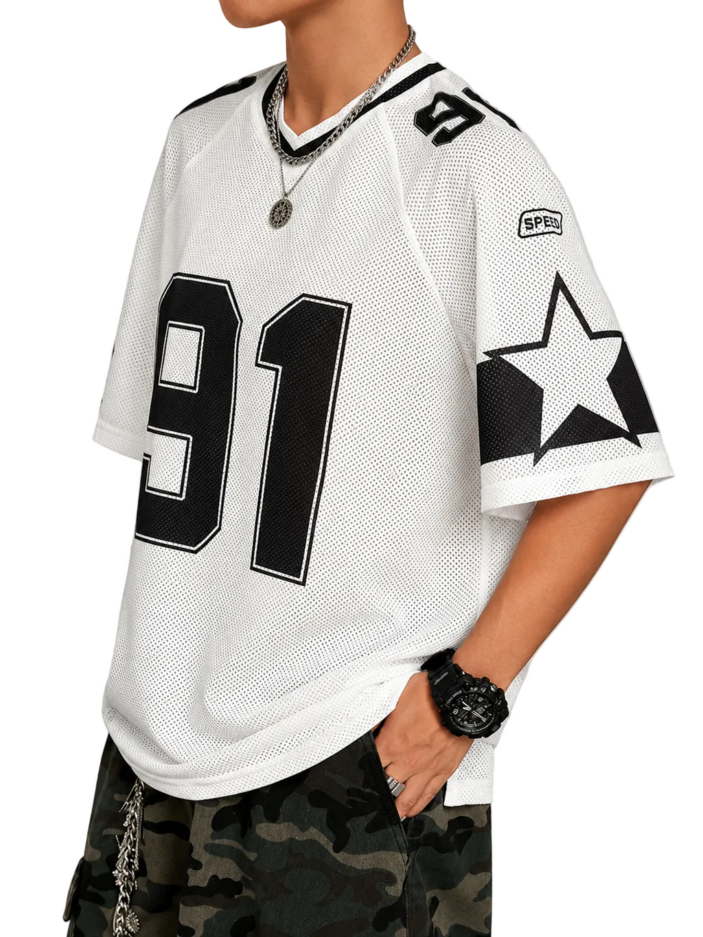 91 Jersey (weiß)