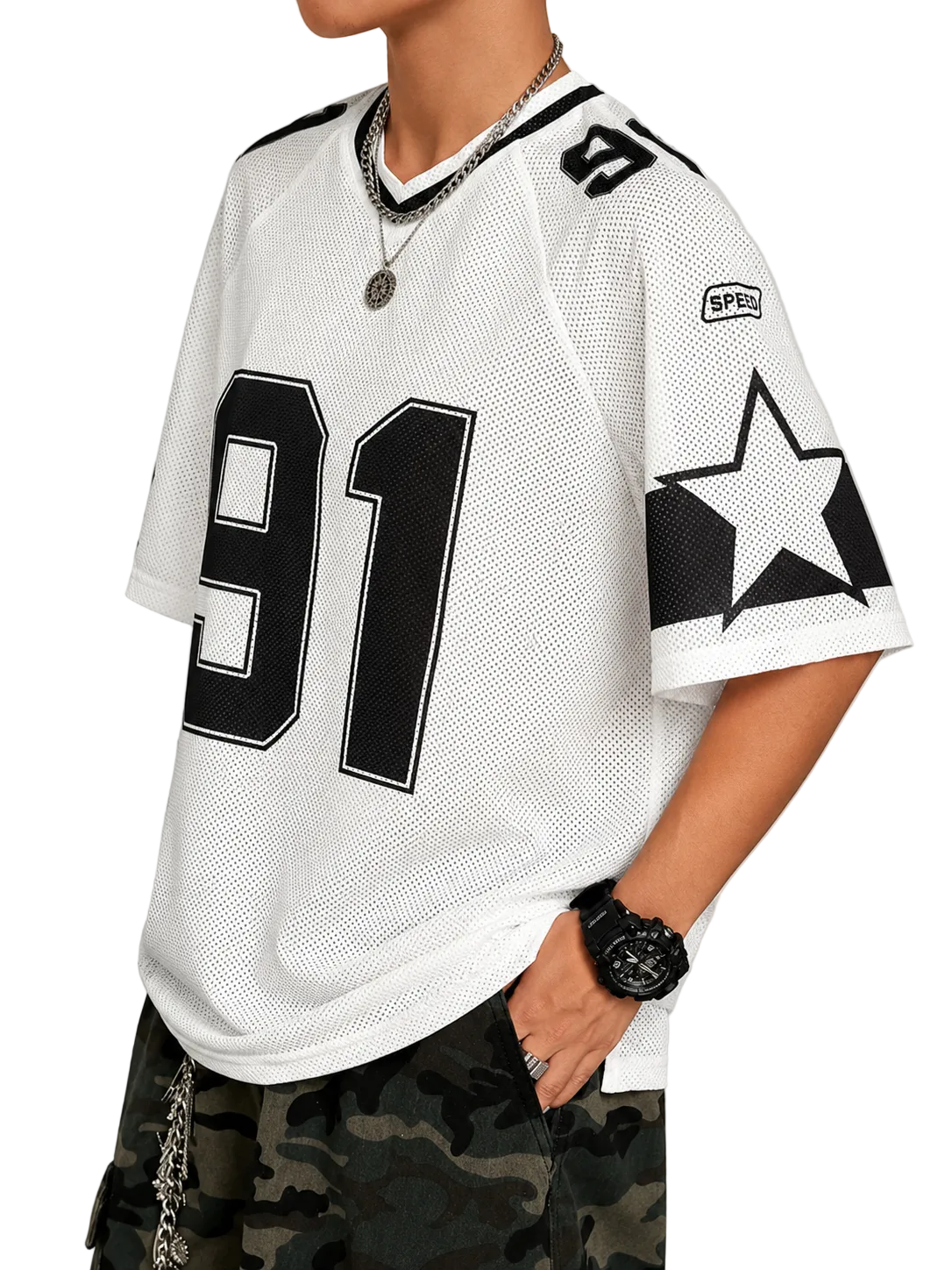 91 Jersey (weiß)
