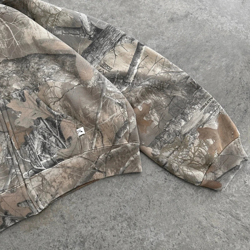 Camo Zip-up Hoodie